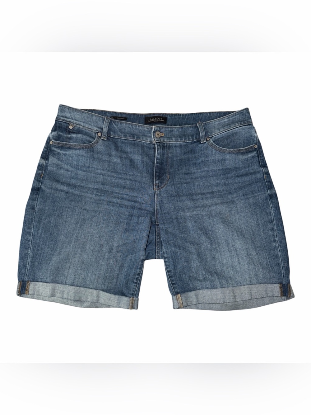Talbots Flawless Five-Pocket Boyfriend Jean Shorts
